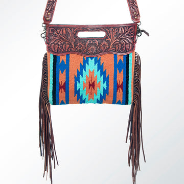 American Darling Cross Body Saddle Blanket Genuine Leather Western Women Bag |Handbag Purse Crossbody for Cute